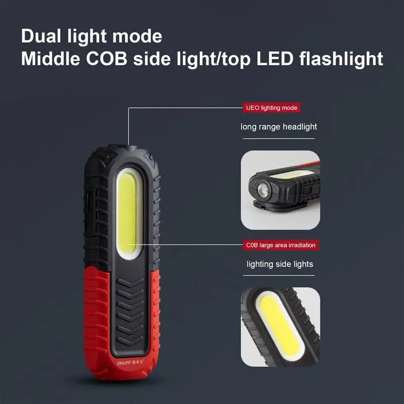 

Cordless LED Work Light USB Magnetic Work Light Work Lamp With 360 Suspension Hook For Outages Vehicle Maintenance Camping Grill