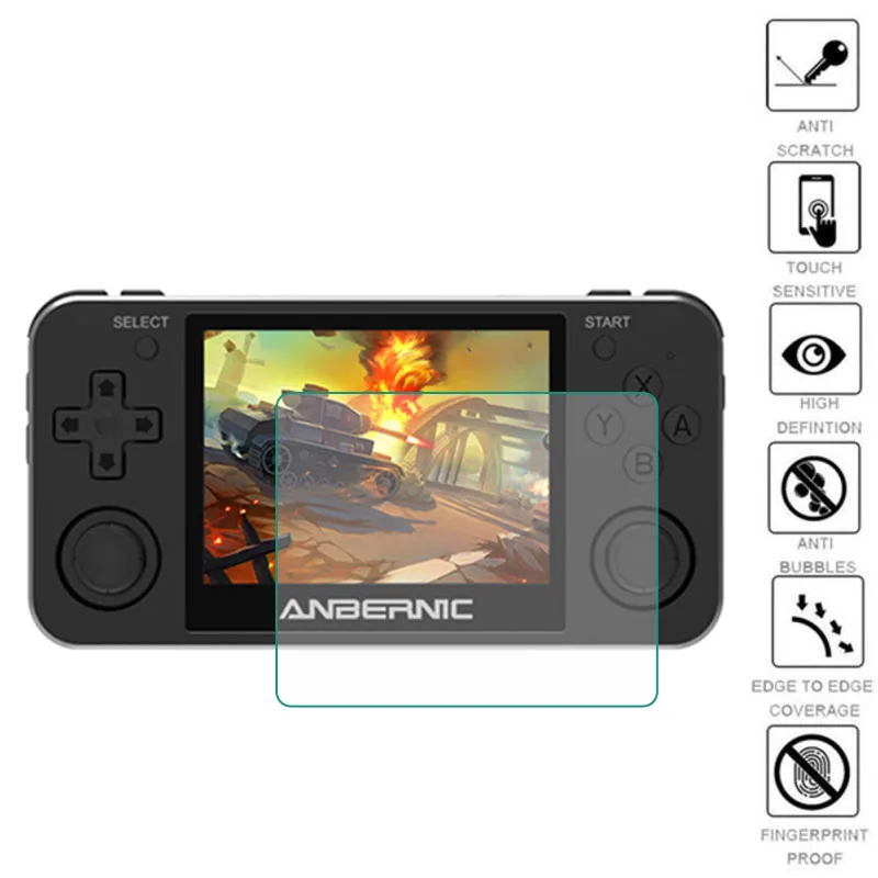 3pcs Soft PET Screen Protector Cover Protective Film For ANBERNIC RG351MP Portable Game Retro Handheld Players Film Protection