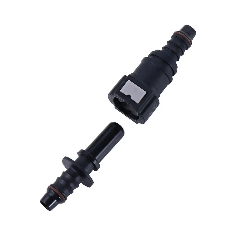 Tubo 7,89-ID6 9,89-ID8 Acoplador de manguera de línea de combustible automático Conector de línea de combustible de coche Conector recto Conector hembra de liberación rápida