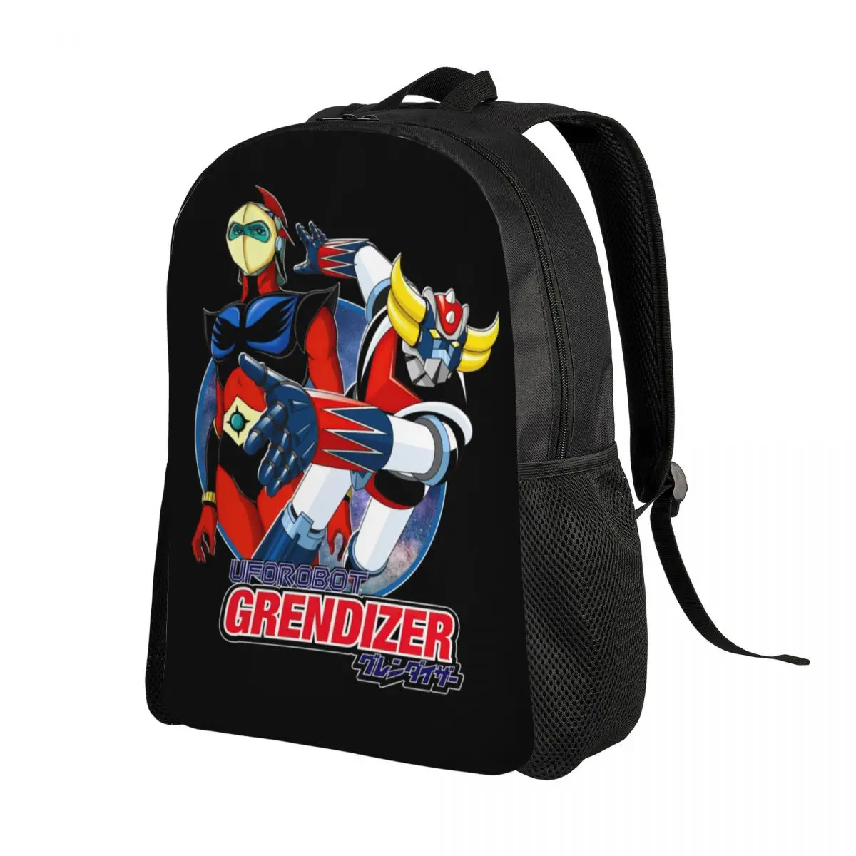 Grendizer And Actarus Backpack for Men Women College School Students Bookbag Fits 15 Inch Laptop UFO Robot Goldrake Bags