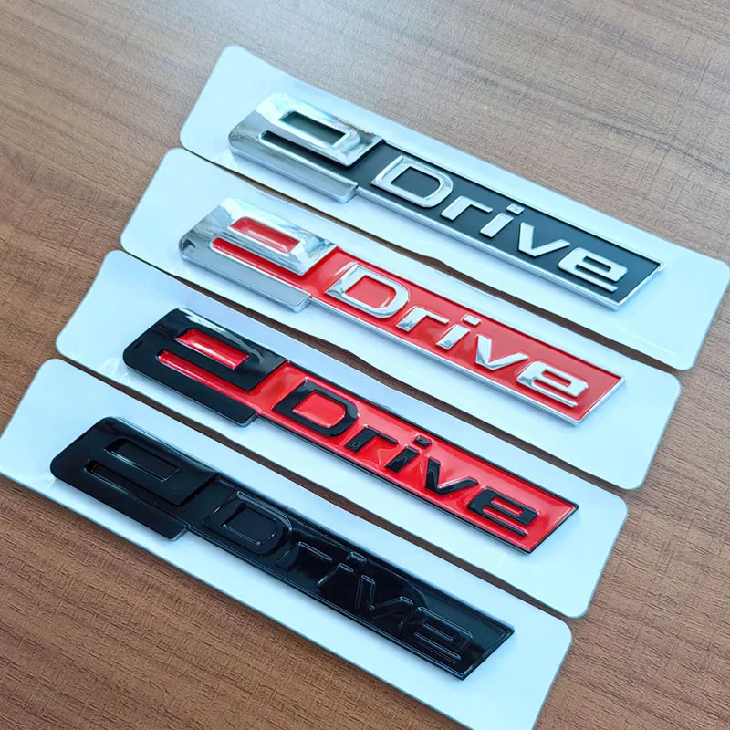 3D ABS Chrome Black E Drive Logo Edrive Emblem Car Trunk Badge Decal For i3 i4 i5 i7 530e 530 G30 Edrive Sticker Accessories