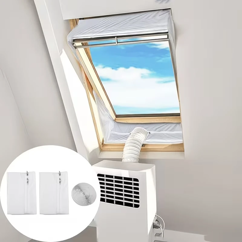 Universal Portable Air Conditioner Window Seal Kit Easy Installation Sealing Cloth for Exhaust Hose Sliding Window AC Vent Cover