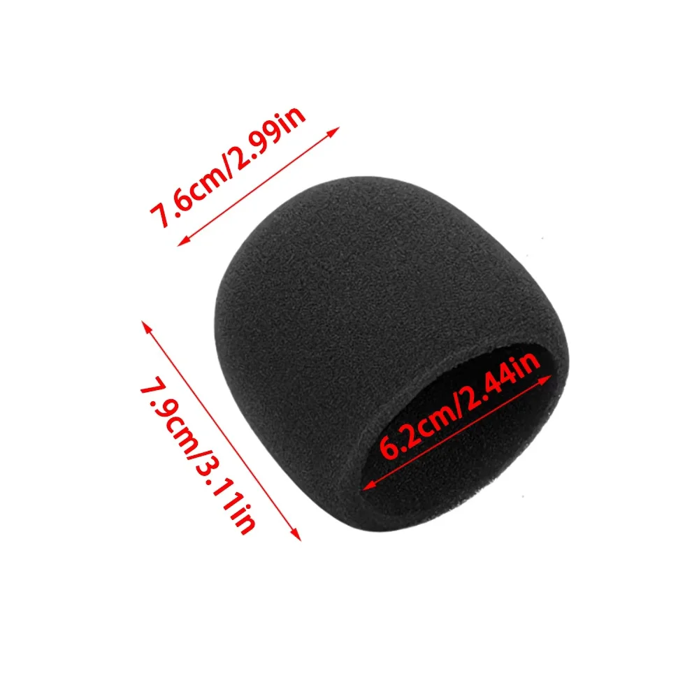 1/2/3pcs Microphone Sponge Foam Cover,Foam Microphone Windscreen,Mic Wind Cover Pop Filter for Blue Yeti Condenser Microphone