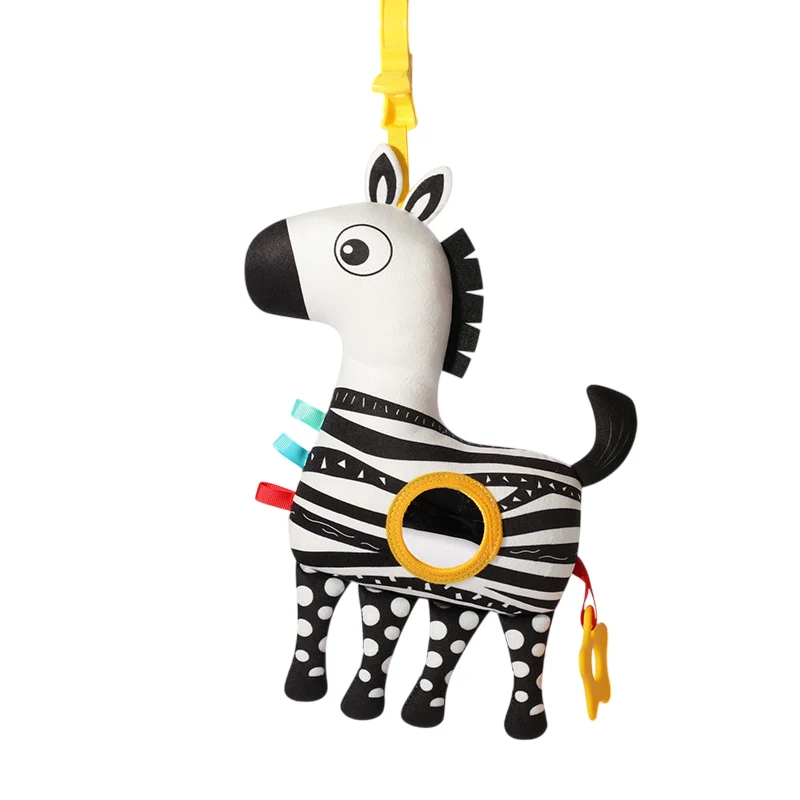 Baby Rattle Bed Hanging Drawstring Toy Newborn Stroller Toy Cute Educational Hand Grip Plush Bebe Toy