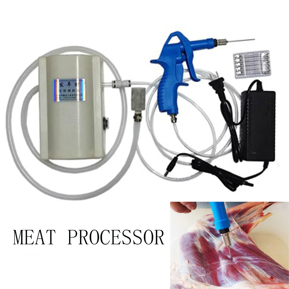 Electric High Pressure Bacon Pump Gun Meat Saline Syringe Pump Injector Meat Processor Marinating machine salt Water seasoning