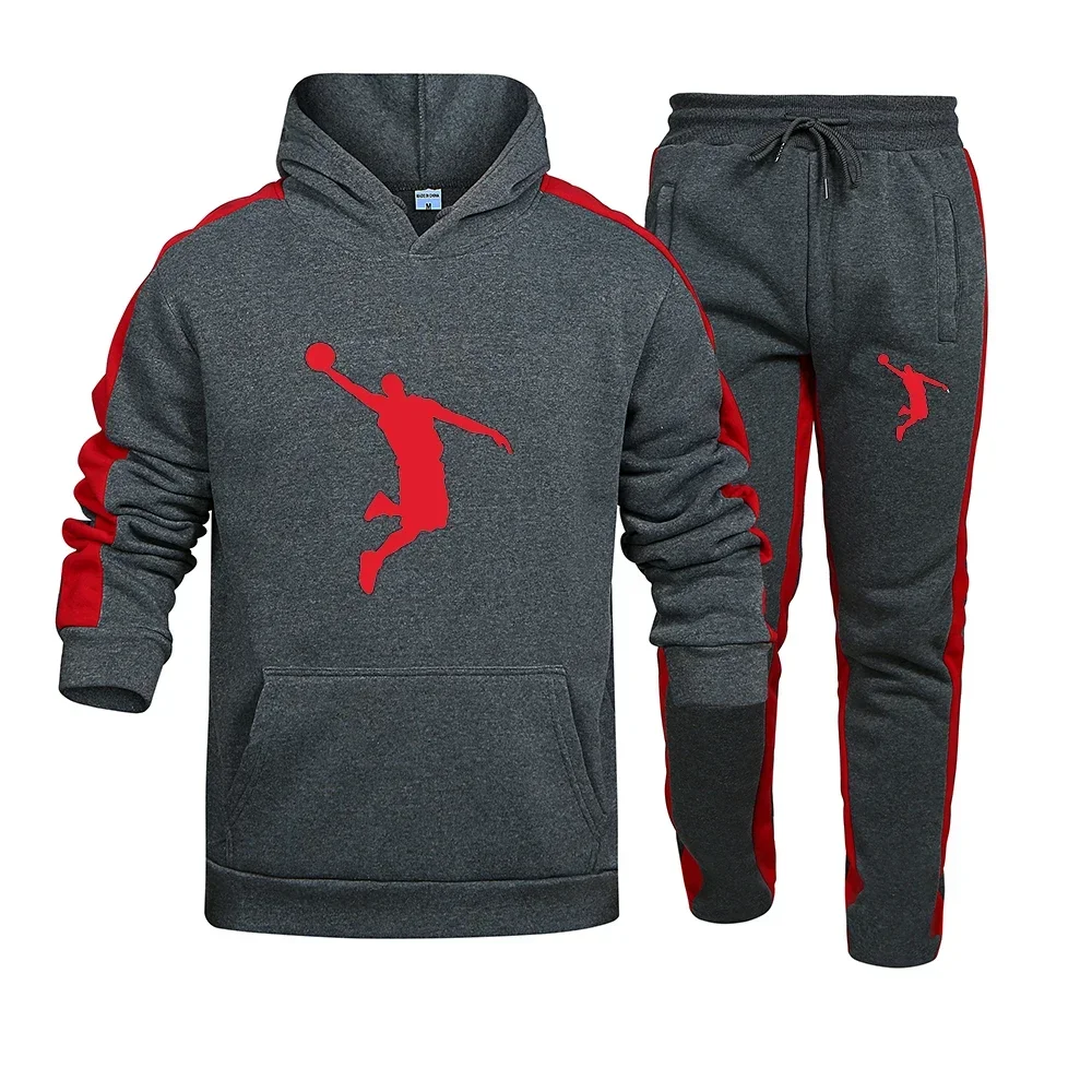 2023 Spring Men's Sportswear 2-Piece Sweatshirts and Sweatshirts Set Casual Hoodies Autumn Outfits Men Clothes  Tracksuit