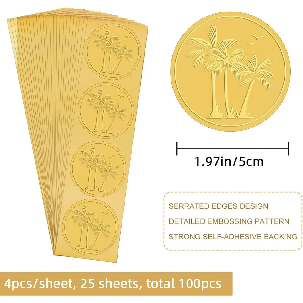 Palm Coconut Tree Stickers 2