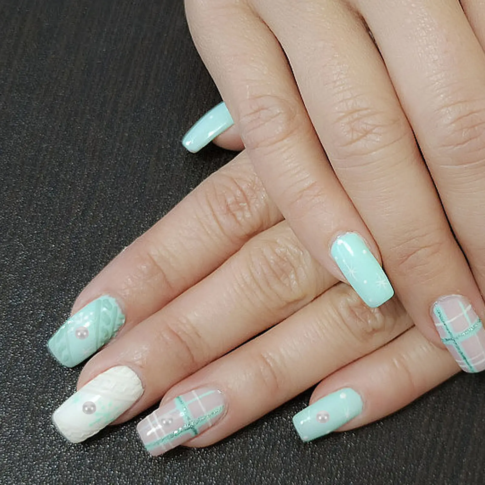 1 ボックスプレミアムネイルチャームフラットバックラインストーンネイルアート DIY デコレーションアクリルネイルマニキュアクラフト装飾用