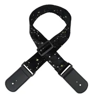 Unique Star Pattern Guitar Strap with Soft Velvet Material for Electric Guitar For Acoustic Guitar Bass Guitar and Mandolin