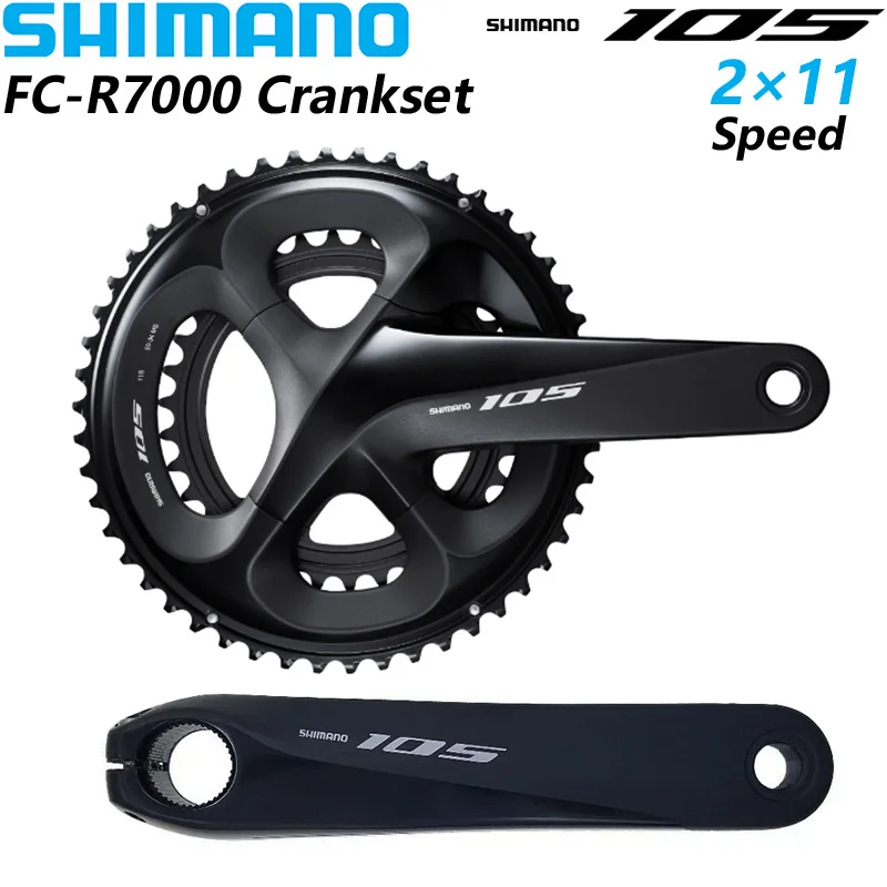 Shimano 105 R7000 2x11 Speed Crankset HOLLOWTECH II 22V FC-R7000 170MM 175MM 50-34T for Road Bike Bicycle Crankset Bike Parts