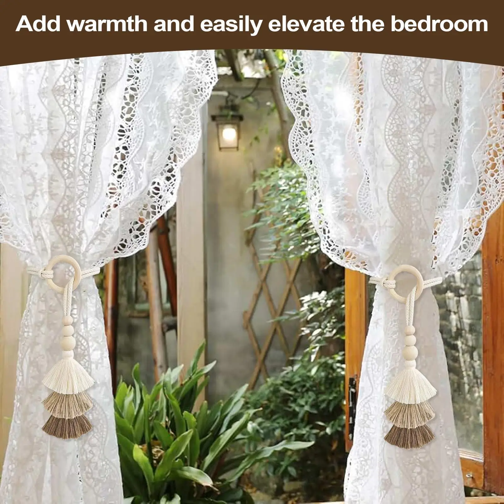 الستائر شرابات الستائر الناعمة العلاقات للستائر 2 قطع الزخرفية نافذة الستائر العائق لغرفة النوم قابل للتعديل الستارة الحبال