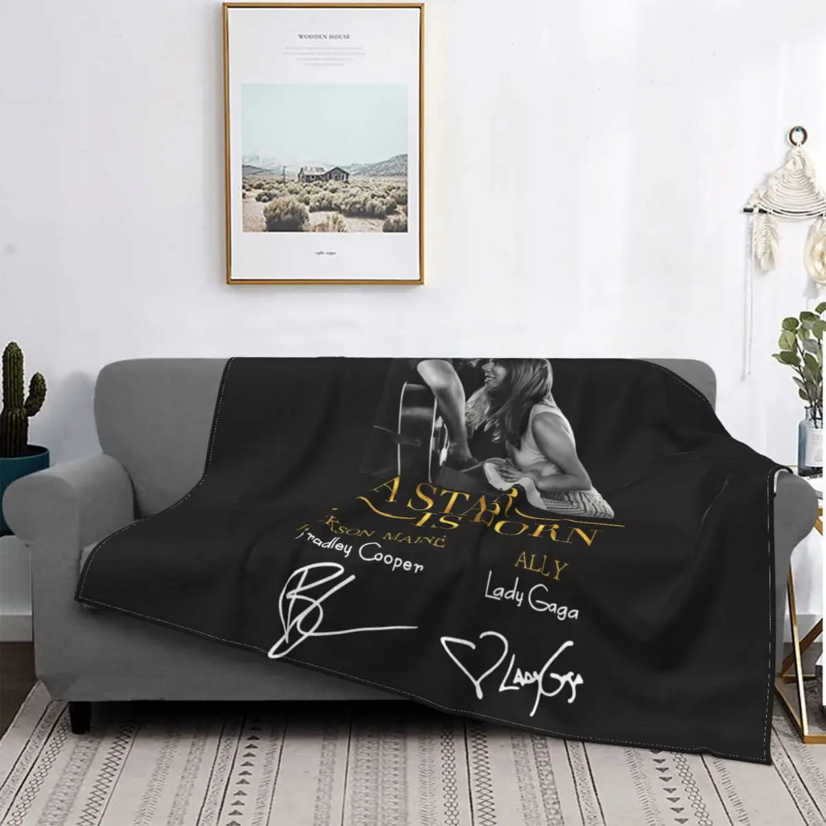 A Star Is Born Bradley Cooper As Jackson Maine With Lady Gaga Blanket Bedroom Microfiber Sleeping Sheets