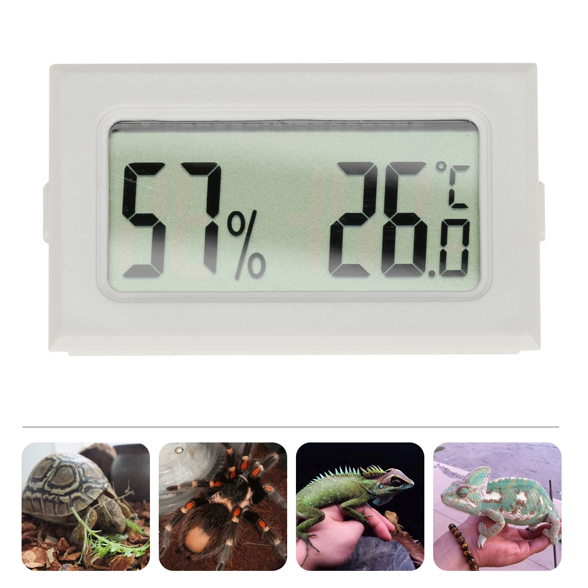 

5pcs Digital Hygrometer Thermometer Outdoor Humidity Meter Insert Number Small Wireless Thermometer Reptile Monitor