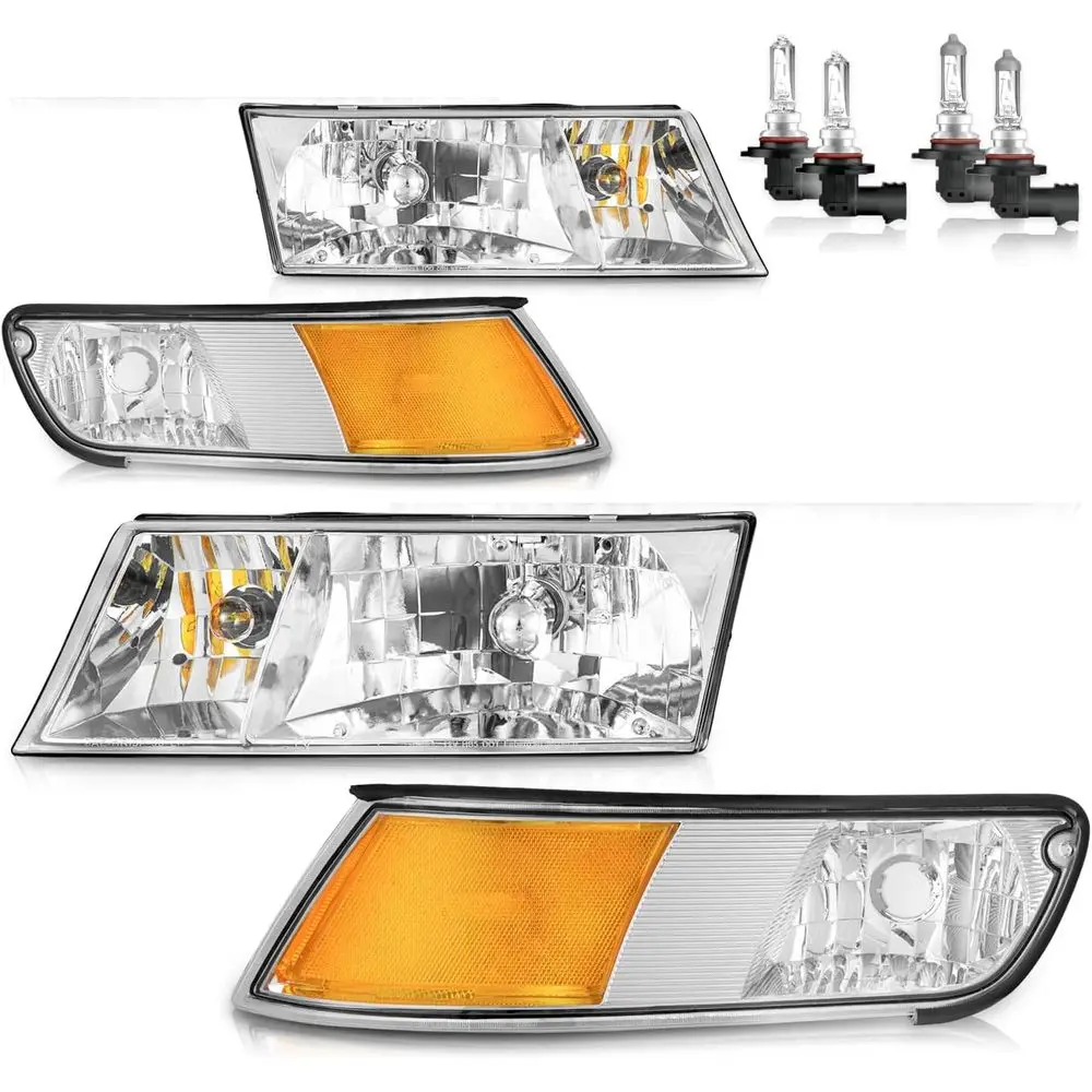 

1998-2002 Mercury Grand Marquis Halogen Headlights Replacement, High/Low Beam, Bulbs Included, Dual Sides