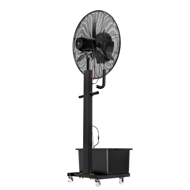 Hot Selling 30-Inch Industrial Air Mist Humidifier Spray Fan Electric Floor-Standing Water Cooling Fan for Outdoor Car RV Metal