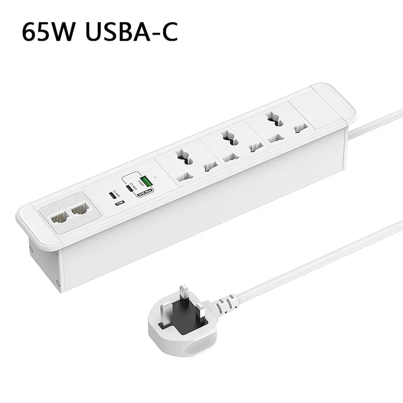 65W concealed universal socket, high-power usb multi-function with network interface embedded universal socket