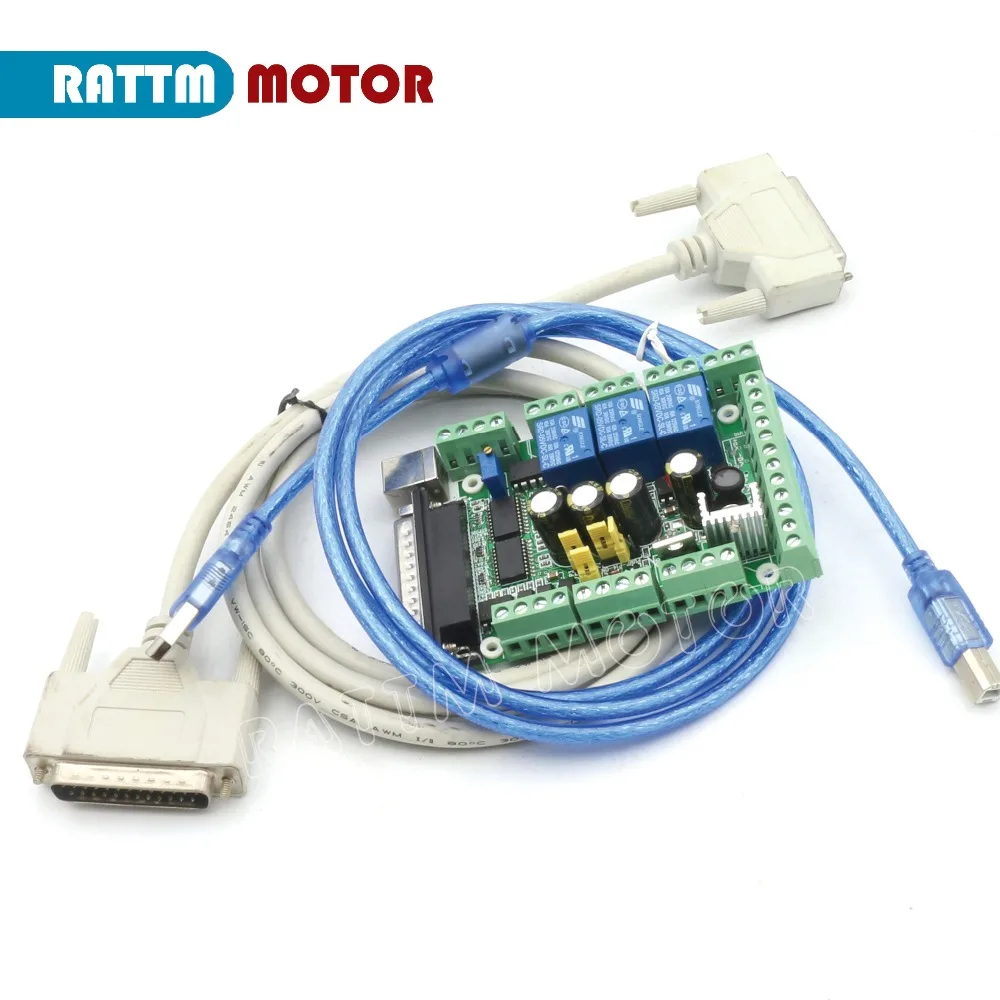 Imagem -02 - Cnc Interface Drive Motion Controller Card Breakout Board Máquina de Gravura 145a Motherboard Lpt Mach3 Mach3