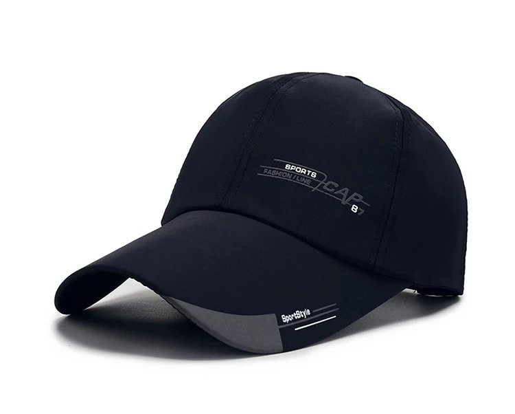Lässiger Hut Baseball mütze Sport hut einfarbig einfache Baumwolle Sonnenhut lässige Mode Outdoor-Hut für Hip Hop Männer und Frauen – Detail 5