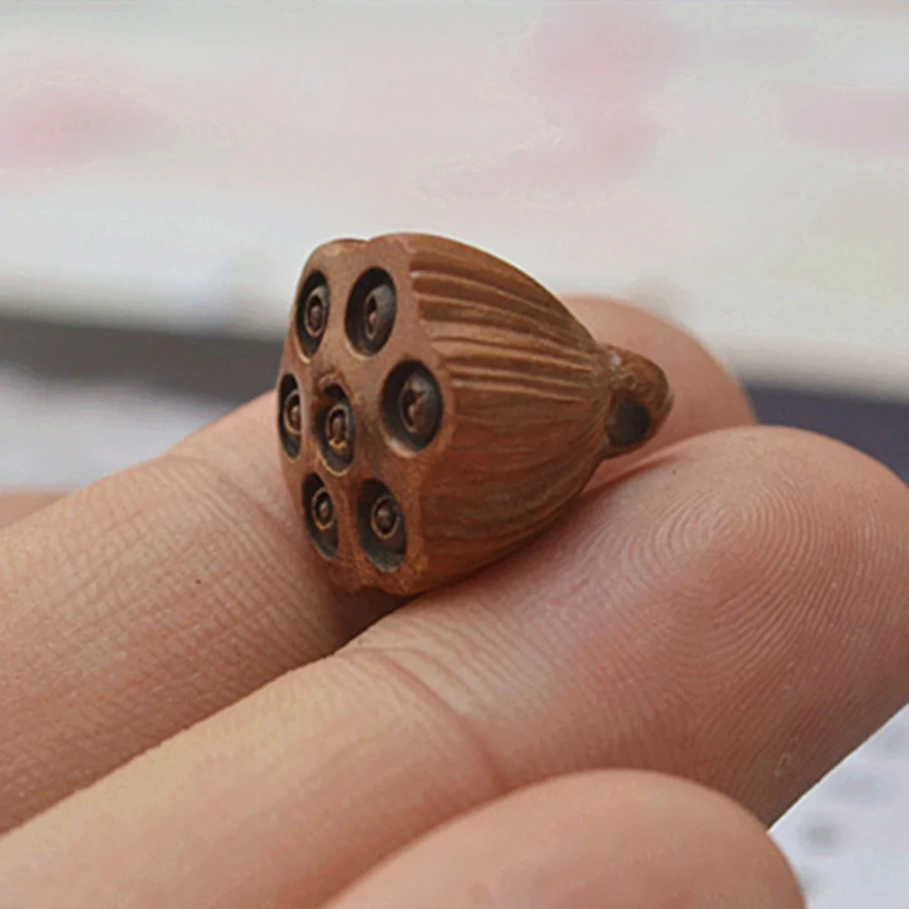 

10 шт. деревянные подвески в виде корня лотоса, креативные аксессуары для самостоятельного изготовления ювелирных изделий, ручная резьба для ожерелья, сумка для рукоделия, брелок