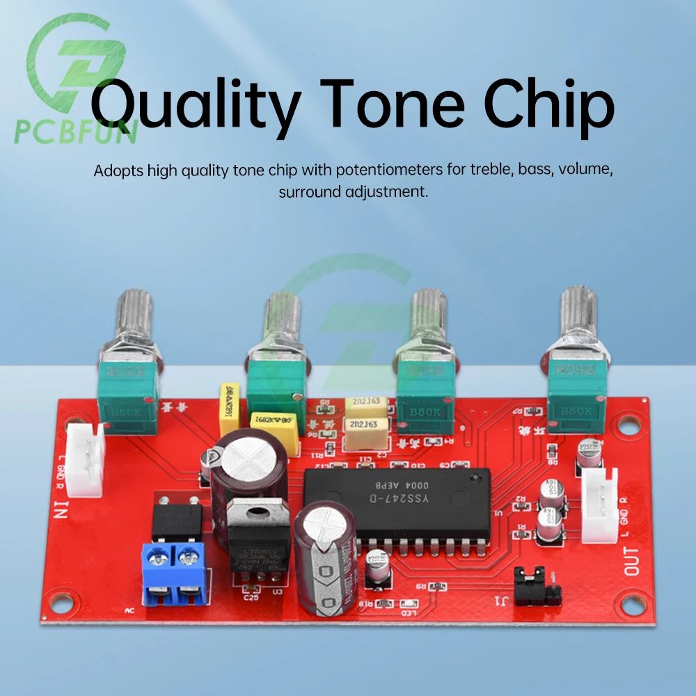 UPC1892 HIFI Stereo Preamp Amplifier Volume Tone Control JRC2150 BBE Preamplifier Treble Balance Bass Board Module NEW