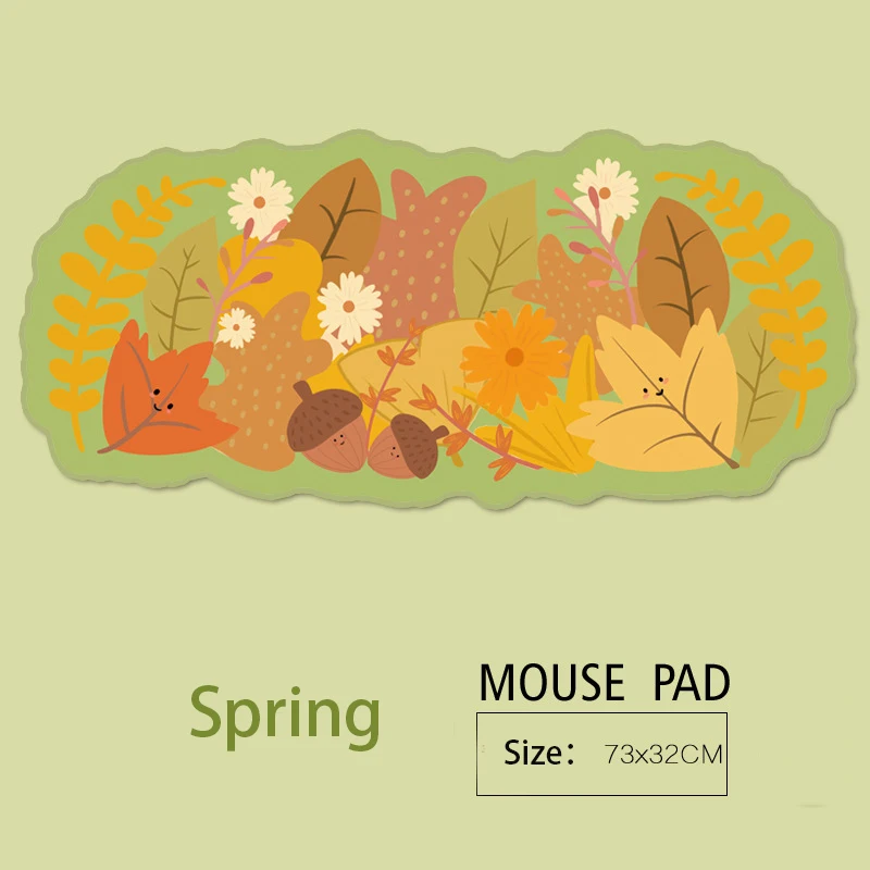 Cartoon Anime Style Mouse Mat Small Fresh Plant Mouse Mat Game Office Mouse Mat Suitable For Office Girls Cute Mouse Mat