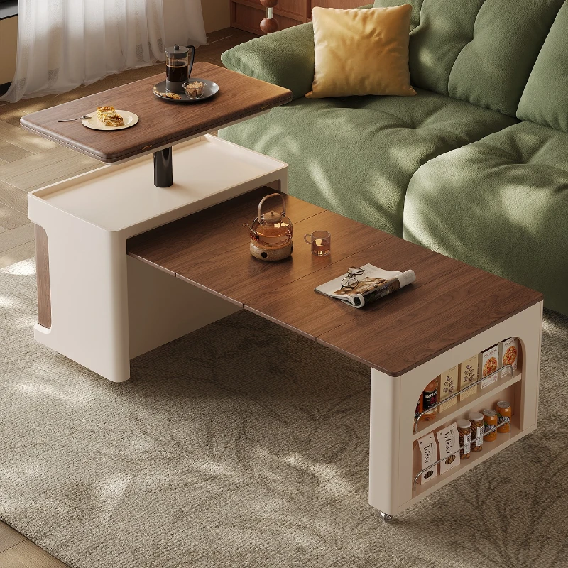 

Портативные прочные обеденные столы, деревянные многофункциональные обеденные столы, регулируемые по высоте, мебель для дома и гостиной Tavoli Da Pranzo ZY40CZ