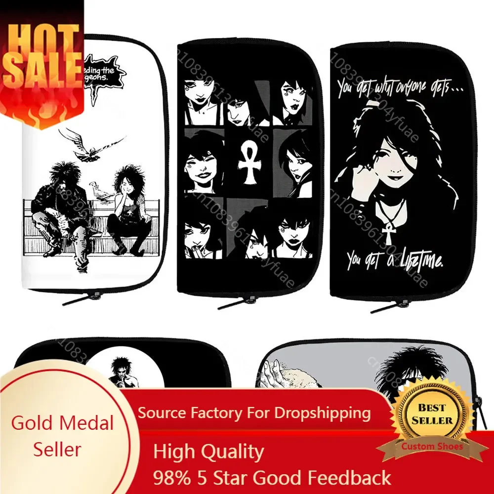 

Gestures of Death Sandman Print Wallet Sandman Morpheus Purse Phone Credit Card Holder Money Coin Bag Long Wallets