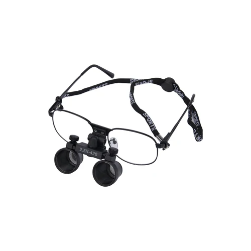 Imagen 2 del producto Lupas dentales 2.5X 3.5X, gafas de Metal ultraligeras, lupa Binocular, lupas quirúrgicas para dentista, visión en profundidad, lupas para cirugía