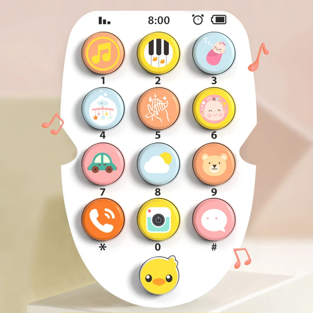 Uroczy muzyczny telefon edukacyjny dla dzieci: fascynująca, interaktywna zabawa edukacyjna, idealny prezent dla dzieci, imitacja telefonu.