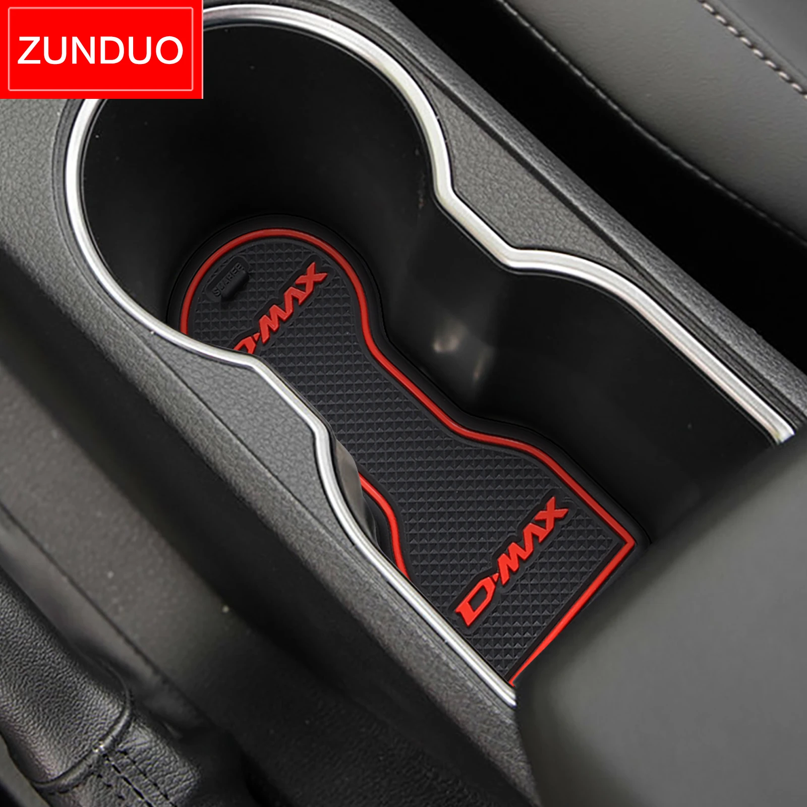 ZUNDUO Anti-Slip Gate Slot Cup Mat for ISUZU D-MAX 2021 - 2023 DMAX Non-Slip Door Groove Pad Car Interior Accessories Coaster