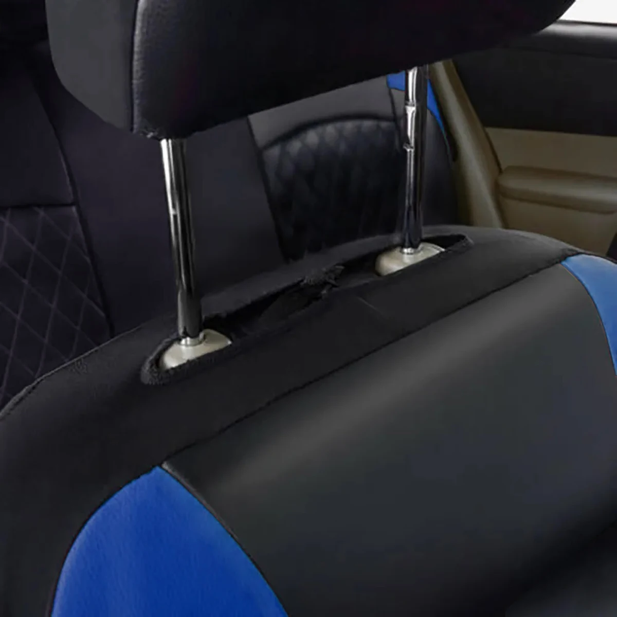 Ganzjahres-Autositzbezug aus PU-Leder, vollständig umschlossener Sitzschutz, wasserdicht, universelle Passform, Limousine, SUV, Pick-up-LKW-Sitz – Detail 14