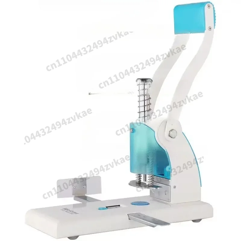 Manual Punching Machine 300 Pages Job Book Single-Hole Heavy-Duty Punching Round Hole Tag Voucher Paper Punching Machine
