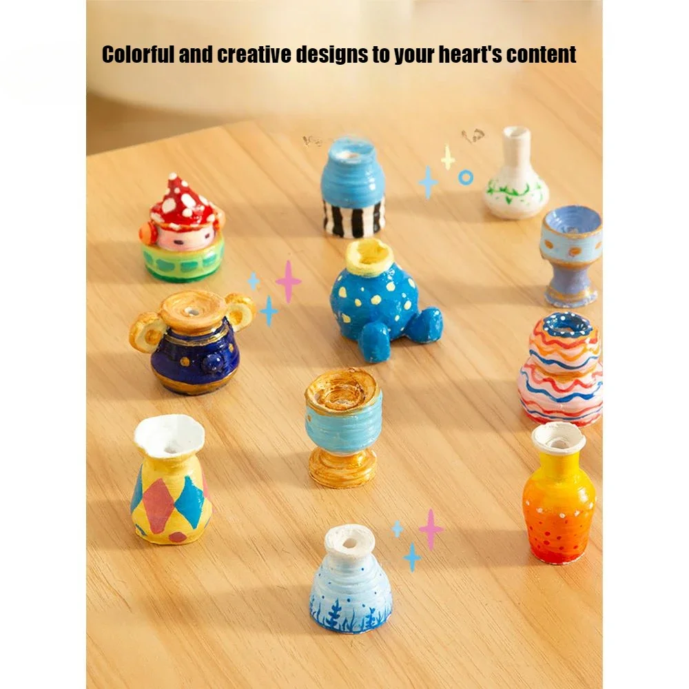 Children's Toys Soft Clay Casting Machine DIY Handmade Crafts for Elementary School Students Ceramic Machine Puzzle Craft Toys