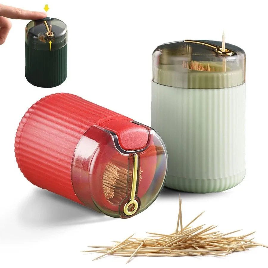 

Автоматический держатель для зубочисток с всплывающим диспенсером для зубочисток, контейнер для хранения зубочисток, Рождественский деко