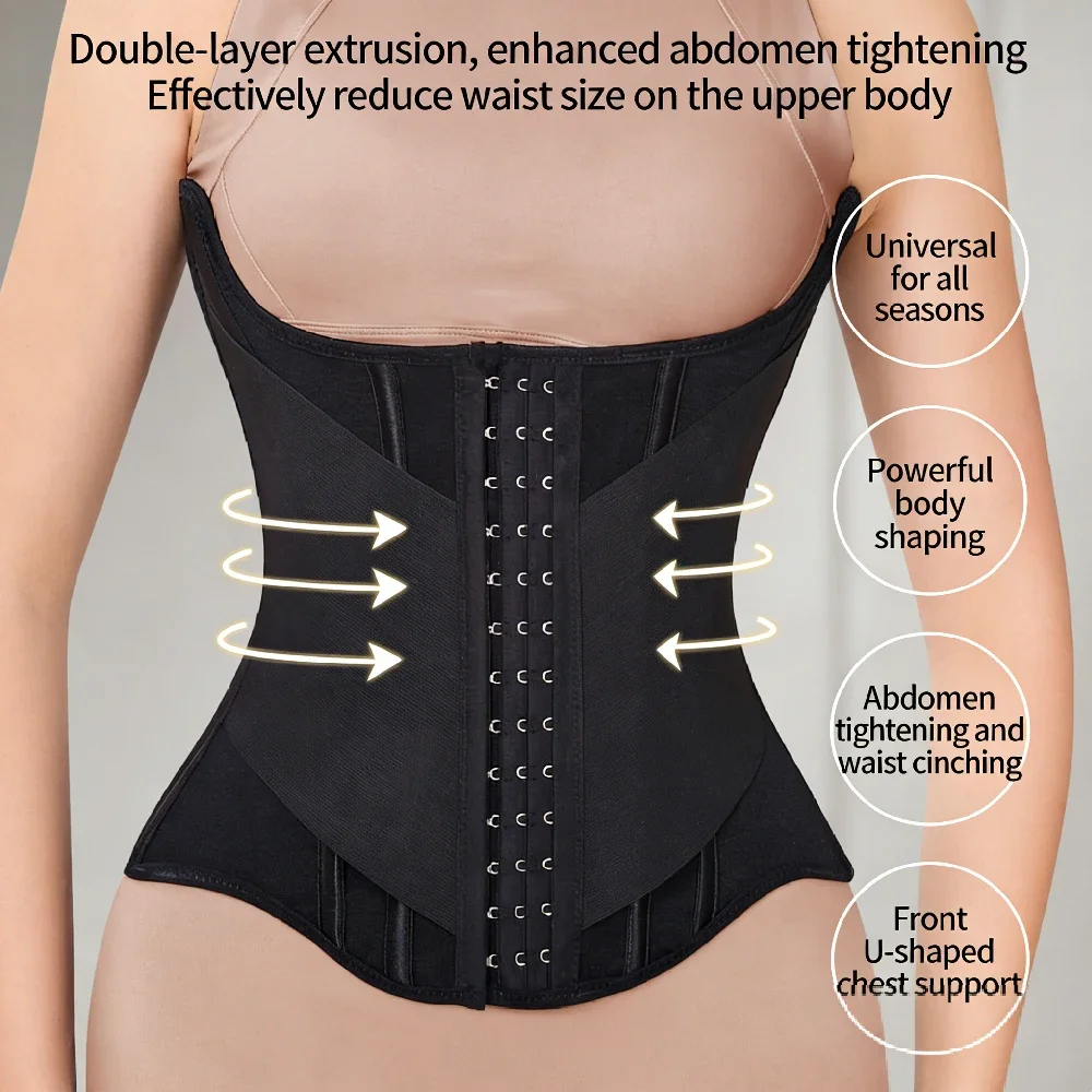 NEW Waist Trainer Corset for Women Shapewear Tummy Control Body Shaper Postpartum Cincher Segmented Workout Girdle