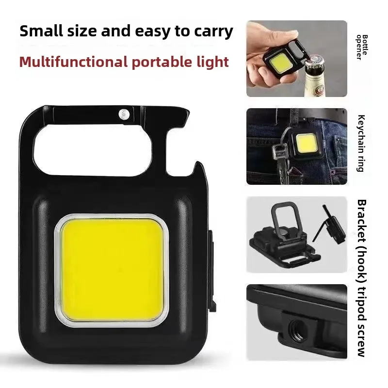 Multifunctional Portable Mini Flashlight Keychain Light Outdoor Camping Night Fishing Home Led Night Light