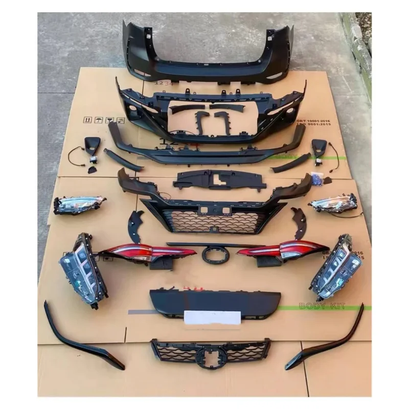 

Комплект кузова, хит продаж включает передний и задний бампер с решеткой для Fortuner 2014-2020, обновление до модели 2021 года.