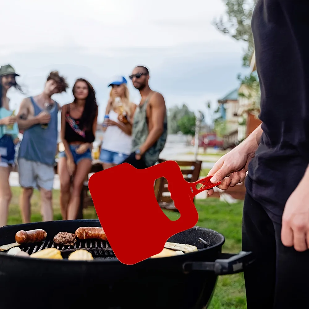 Handheld BBQ Grill Fan Plastic Heat Resistant Portable Fire Starter for Outdoor Camping Picnic Charcoal Stove