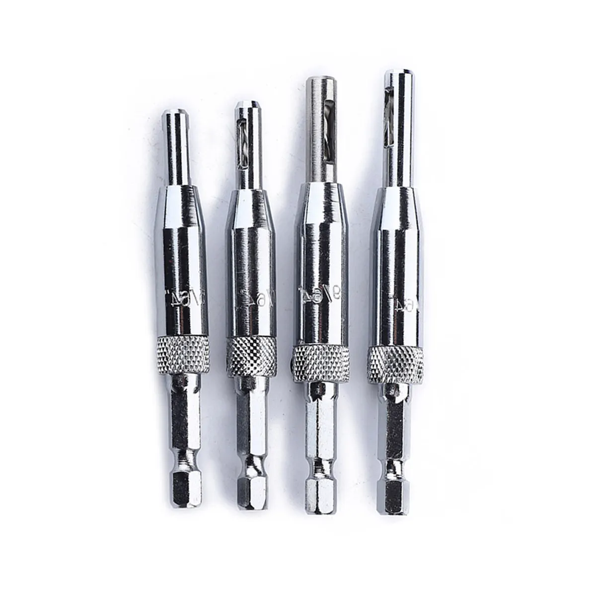 

4Pcs Hinge Drill Bits Set Unique Design Perfect Accuracy for Door Hinge Woodworking Hole Drilling Tools Woodworking Drill Bit