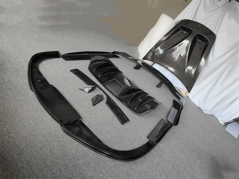 

Комплект кузова из углеродного волокна для Ferrari F430 HM, настоящие передние и задние губы из углеродного волокна, боковые юбки, комплект кузова заднего крыла, капот