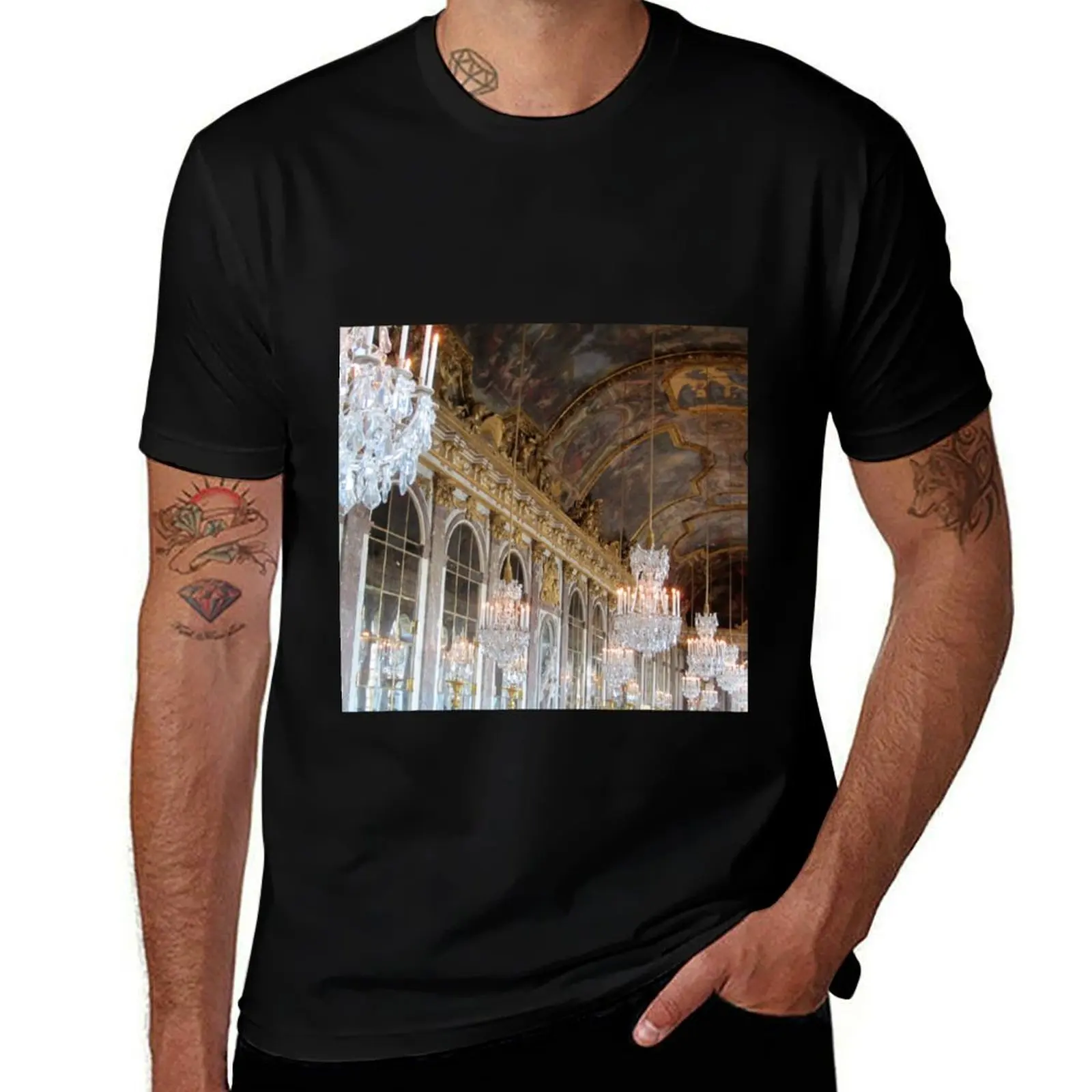 Paris Versailles Hall of Mirrors T-Shirt Lightweight Running Sports T-Shirt