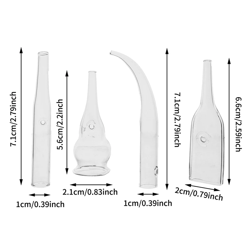 4Style rimozione di punti neri tubi di vetro detergente per pori del viso macchina di bellezza aspirazione sottovuoto accessori per la cura del viso fornitura per la cura della pelle