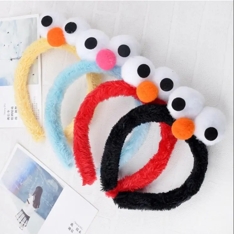 10pcs/lot Lovely Elmo Plush Kids Grown-up Princess Headdress Headband Hairband Birthday Festival Party Costume Favor
