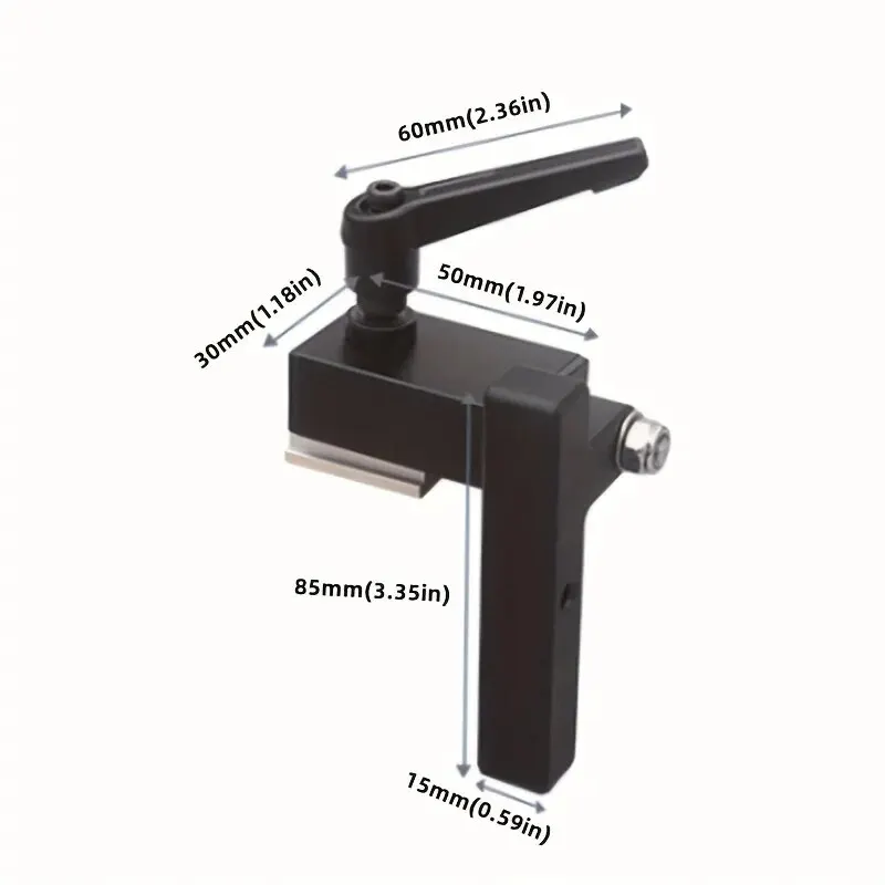 Limitador deslizante de pista en T de aluminio, enrutador de carpintería, tapón de ranura para mesa, mesa de sierra, valla, bloque limitador de corte