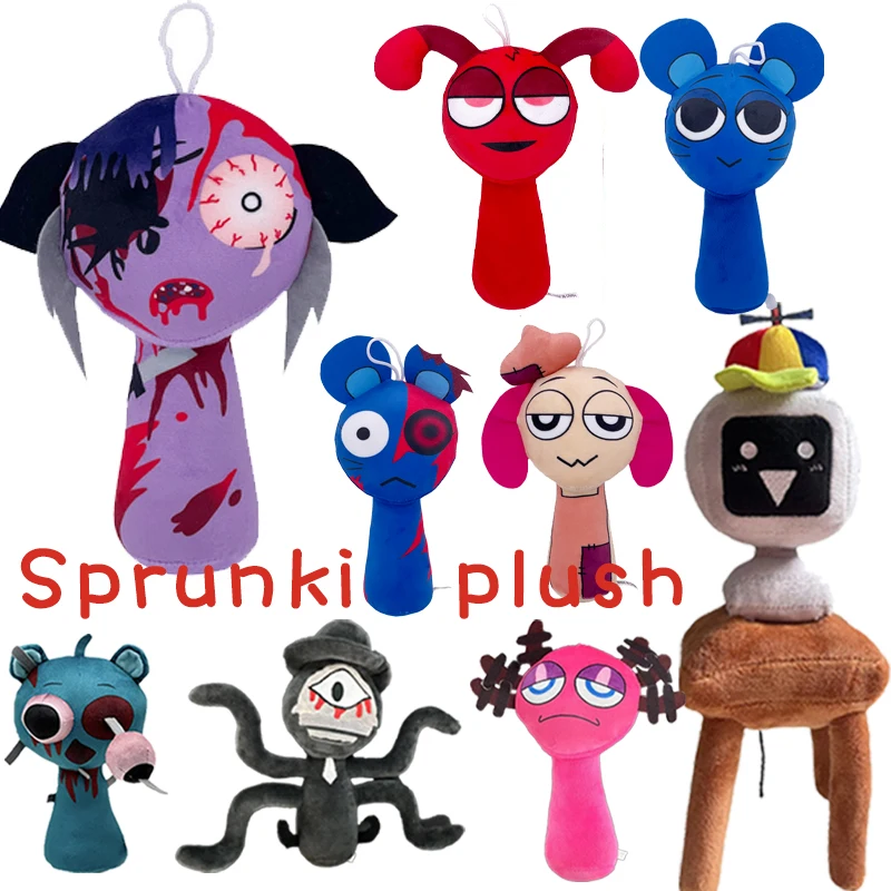 Nuevo Juguete de Peluche Sprunki, Muñeco de Peluche Sprunki, Juego de Peluche Sprunki, Dibujos Animados, Regalos de Cumpleaños para Niños, Muñecos de Peluche, Regalo de Navidad