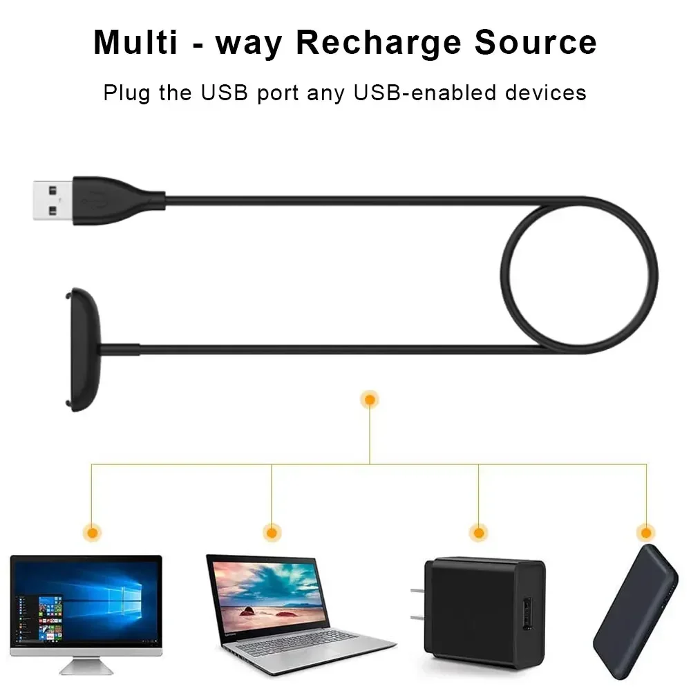 USB-кабель для зарядного устройства для Fitbit Inspire 2, зарядный кабель, зажим для шнура, аксессуары для док-станции для Fitbit Inspire 2 ace 3