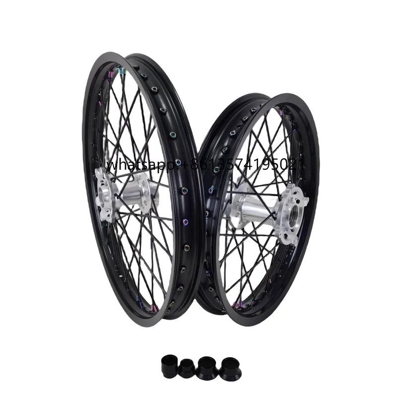 

Quality Assurance of Motocross Wheels With Black Rims and Sliver Hubs in 2024