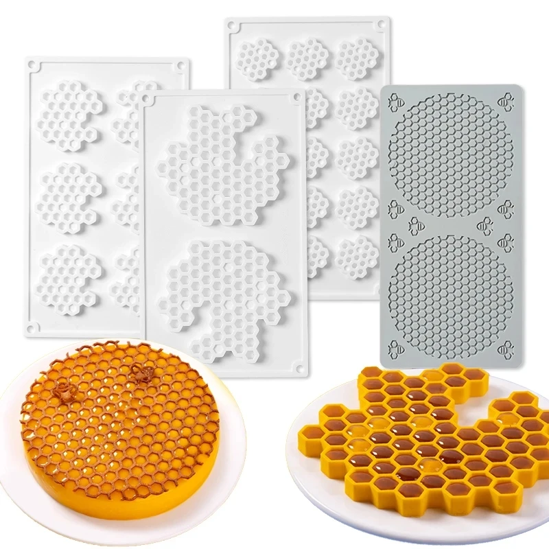 Forma silikonowa plaster miodu do ciast, forma do czekolady, forma do dekoracji francuskiej ciasta, siatka do musu, forma do ciasta, narzędzie do pieczenia w kuchni