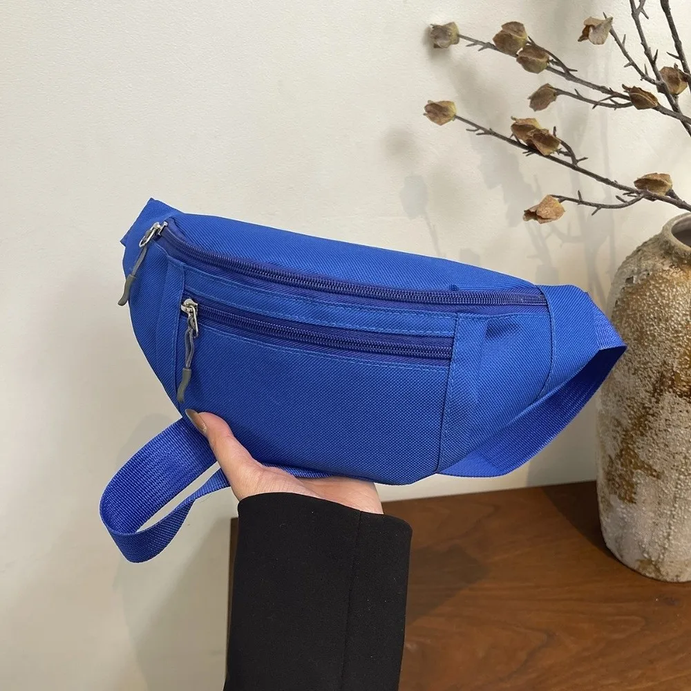 Large Capacity Fanny Pack Adjustable Strap Zipper Pocket Waist Crossbody Bag Multi-Pocket Waterproof Hands-Free Bag Casual Wear