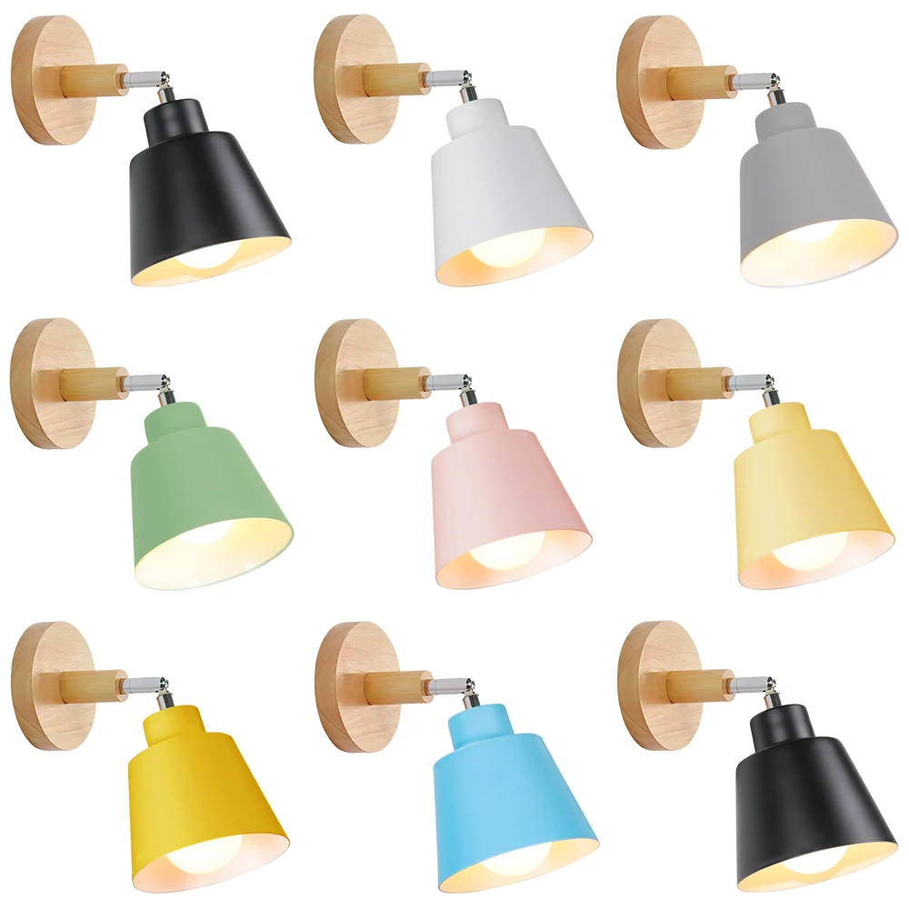 

Скандинавский современный настенный светильник, бра, минималистичный настенный светильник Macron Iron для спальни, прикроватные тумбочки, проход, ресторан, светильник для внутреннего освещения